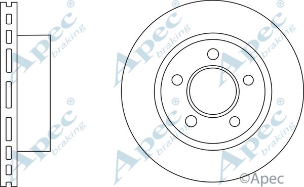 APEC BRAKING Bremžu diski DSK2763